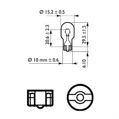 PHILIPS 12067B2 Bulb, reverse light